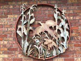 Large Hand Made Metal Art - Nebraska Prairie Scene