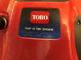 Toro Snowblower