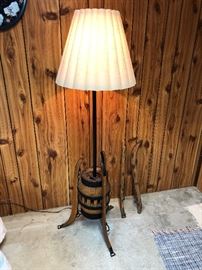 Custom Wagon Wheel Hub Lamp