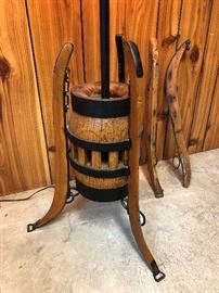 Custom Wagon Wheel Hub Lamp