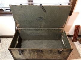 Antique WWII Seattle Luggage Corp Foot Locker