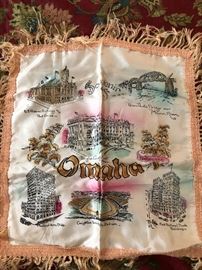 Antique Omaha Souvenir Pillow Case