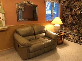 Capistrano Leather Love Seat