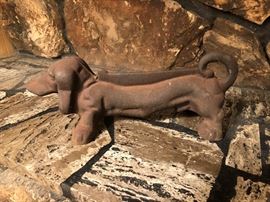 Antique Cast Iron Dachshund Boot Scrapper