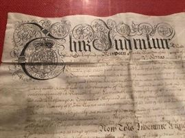 English Parchment Dated......605