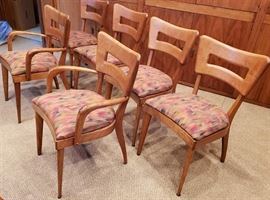 Dog Bone or Dog Biscuit Heywood Wakefield Chairs MCM