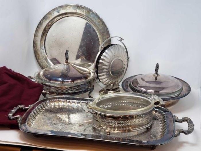 silverplate serving pieces