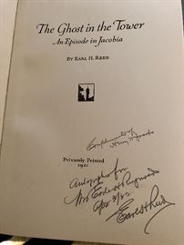 First Edition "The Ghost in the Tower", signed