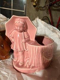 RARE McCoy Morton Salt Girl pottery
