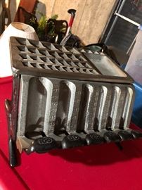 Antique 1890 Staats money change tray for banks (cast iron & nickel)