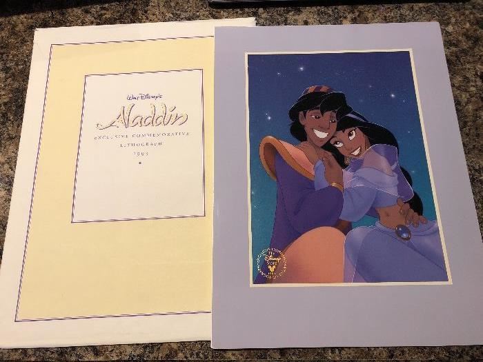 Aladdin exclusive commenmorative lithograph 1993