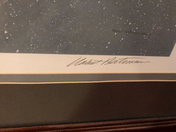 Robert Bateman's Vigilence eagle, signed & numbered; beautifully framed