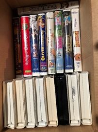 Vintage Disney VHS tapes