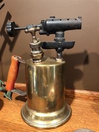 Vintage brass soldering torch