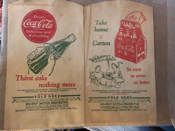 Vintage Coca Cola bags