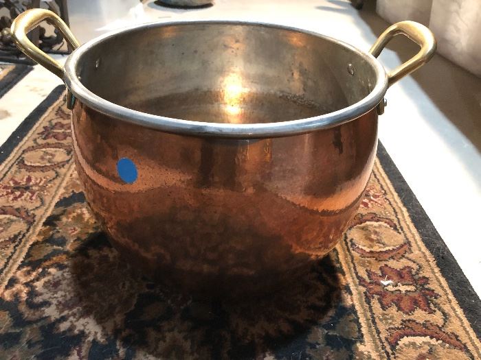 13.25 qt Copper Stock Pot, made in Italy