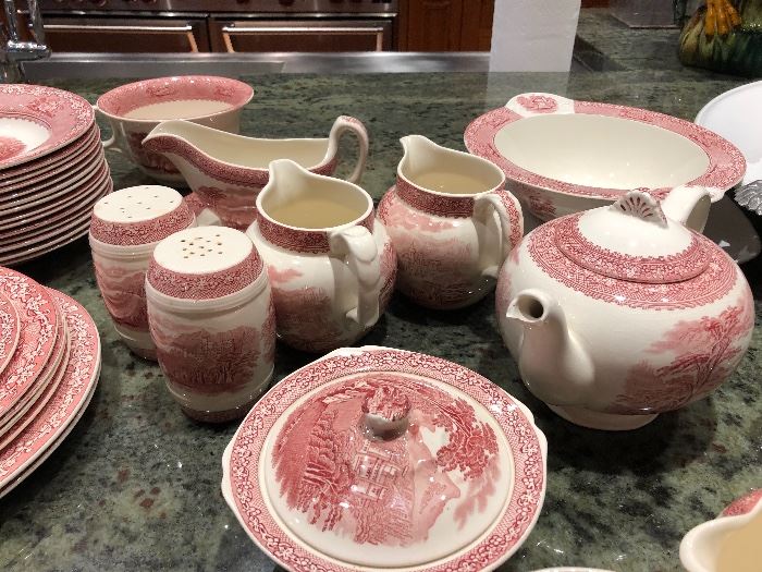 Over 75 pieces of JENNY LIND Royal Staffordshire pottery, England