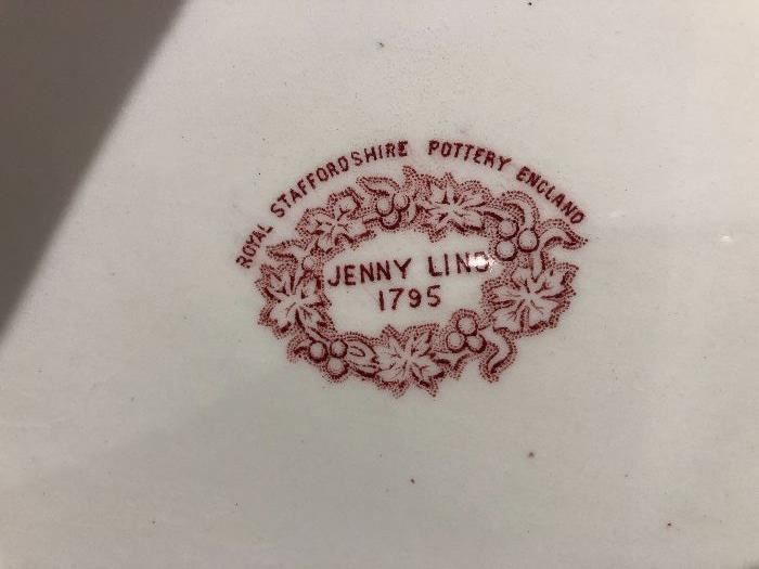Over 75 pieces of JENNY LIND Royal Staffordshire pottery, England