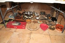 Crystal (In Box), Silver Plate, Copper