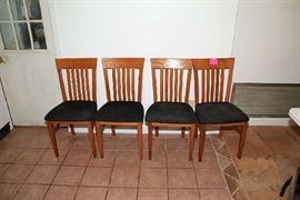 Set of 4 Teak Kitchen Chairs