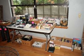 Books, DVDs, CDs, Phones, Small Electronics