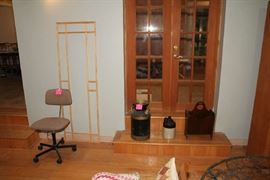 Office Chair, Milk Can, Jug, Magazine Rack