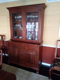 Approx 6.5' tall china cabinet in the front dining room