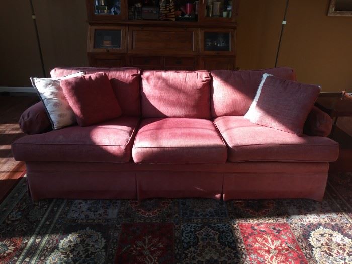 Full standard size sofa with pillows