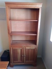 1 of 2 wood bookcases