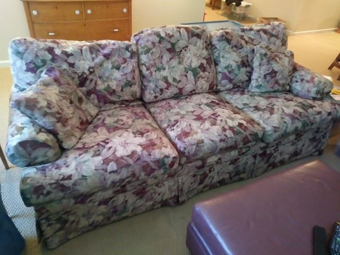 Standard floral sofa