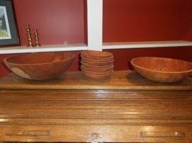 Wood bowls made in Grenville, VT