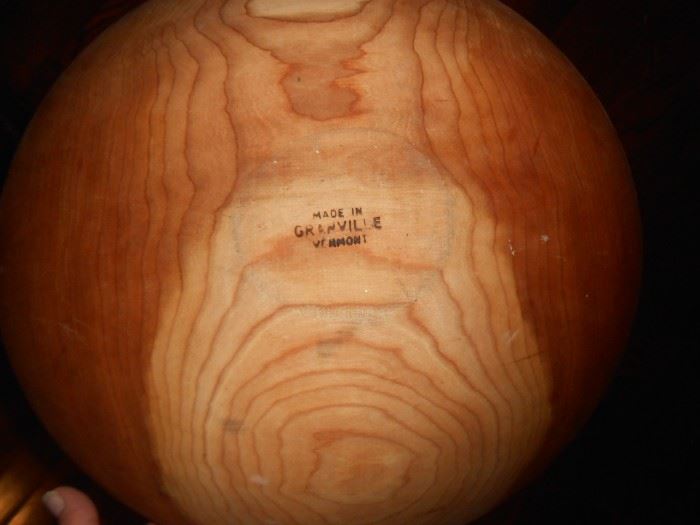 Wood bowls made in Grenville, VT