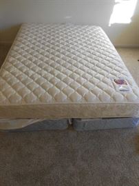 Queen top mattress and 2 twin box springs