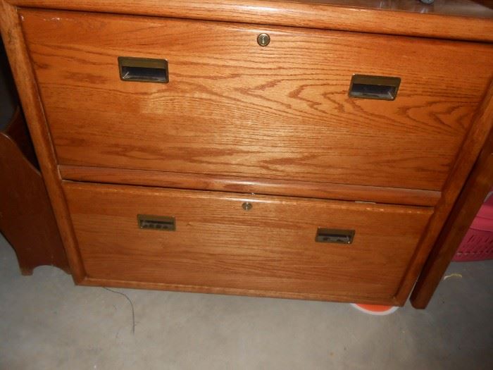 Wood file cabinet legal size