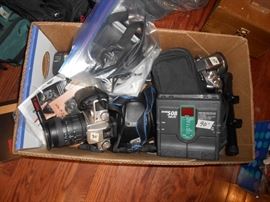 Numerous cameras and lens