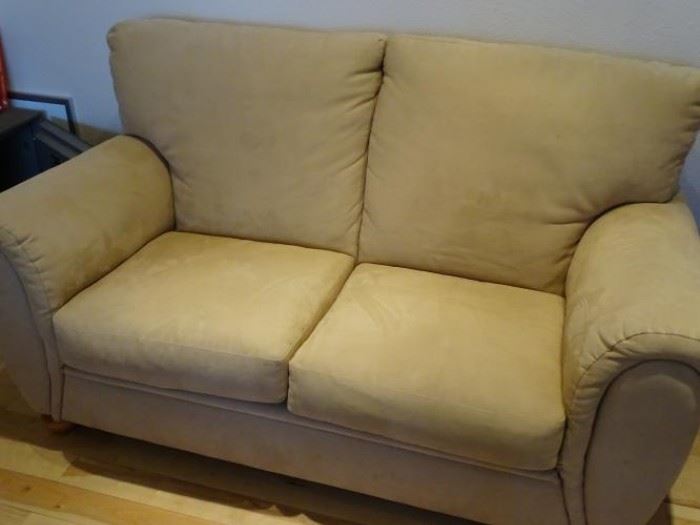 Tan Suede Couch Quebec 69 in phenomenal condition and very comfortable