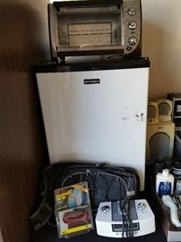 Office Refrigerator & Toaster Oven
