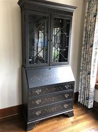 Ethan Allen Chinoiserie Bookcase/Secretary