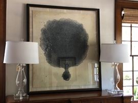 Ethan Allen Reproduction Antique Coral Specimen Print