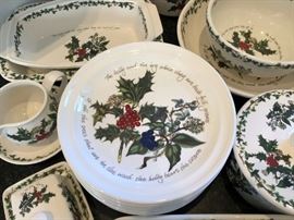 Set of Portmeirion England Holly and Ivy Dinnerware