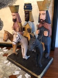Puerto Rican Folk Art Los Tres Reyes Magos Santos
