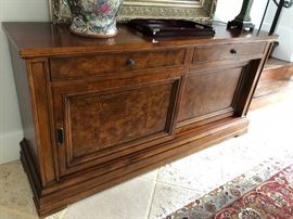 Ethan Allen Townhouse Cherry and Burled Walnut Sideboard