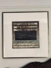 Ethan Allen Diamonds in Steel Embellished Giclees