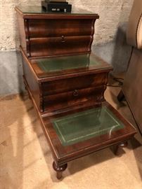 Regency Style Mahogany Library Steps