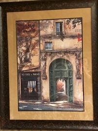 Gilded Age French Street Scene Framed Print
