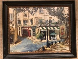 Gilded Age French Street Scene Framed Print