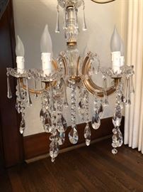 Venetian Glass Six-Light Chandelier