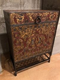 Embossed & Painted Wooden Chest