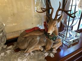 Fitz & Floyd Reindeer Cookie Jar