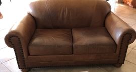 Creative Leather Loveseat